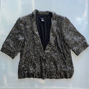 J.Crew Collection short sleeved sequined blazer